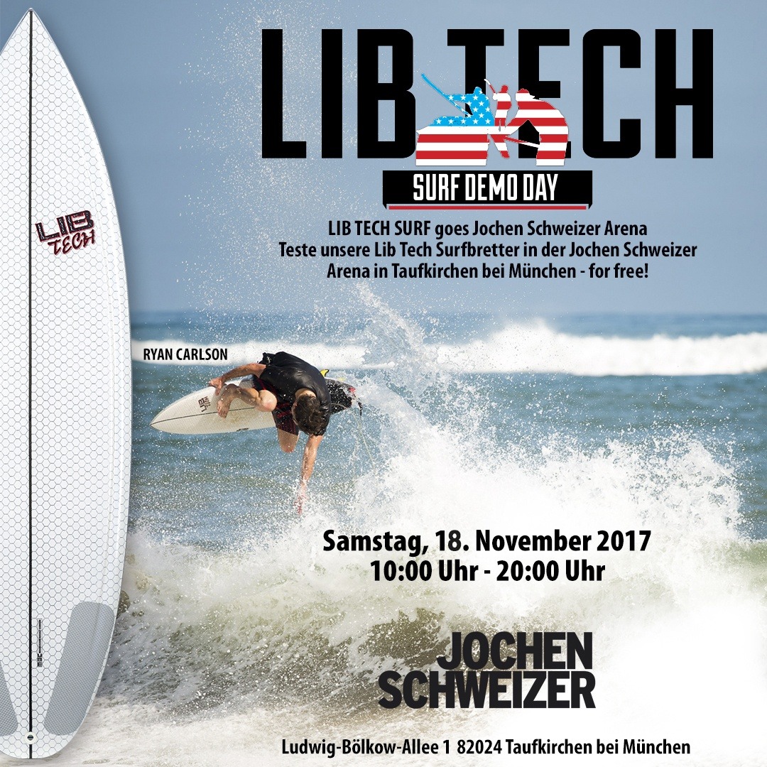Lib Tech Surf Demo in der Jochen Schweizer Arena - Stehende Welle