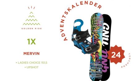 Adventskalender 24. Türchen: Snowboard Ladies Choice und Bindung Upshot von Gnu