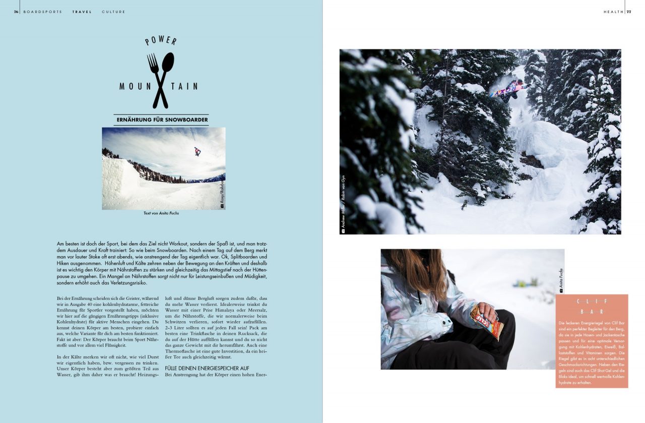 Golden Ride Ausgabe 44 – Snowboard Ernährung