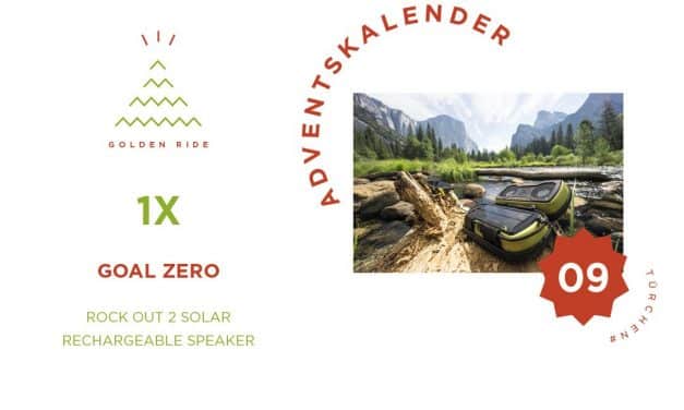 Adventskalender 9. Türchen: Rock Out 2 Solar Rechargeable Speaker von Goal Zero