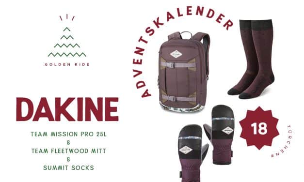 Adventskalender 18. Türchen: Rucksack, Socken und Handschuhe von Dakine