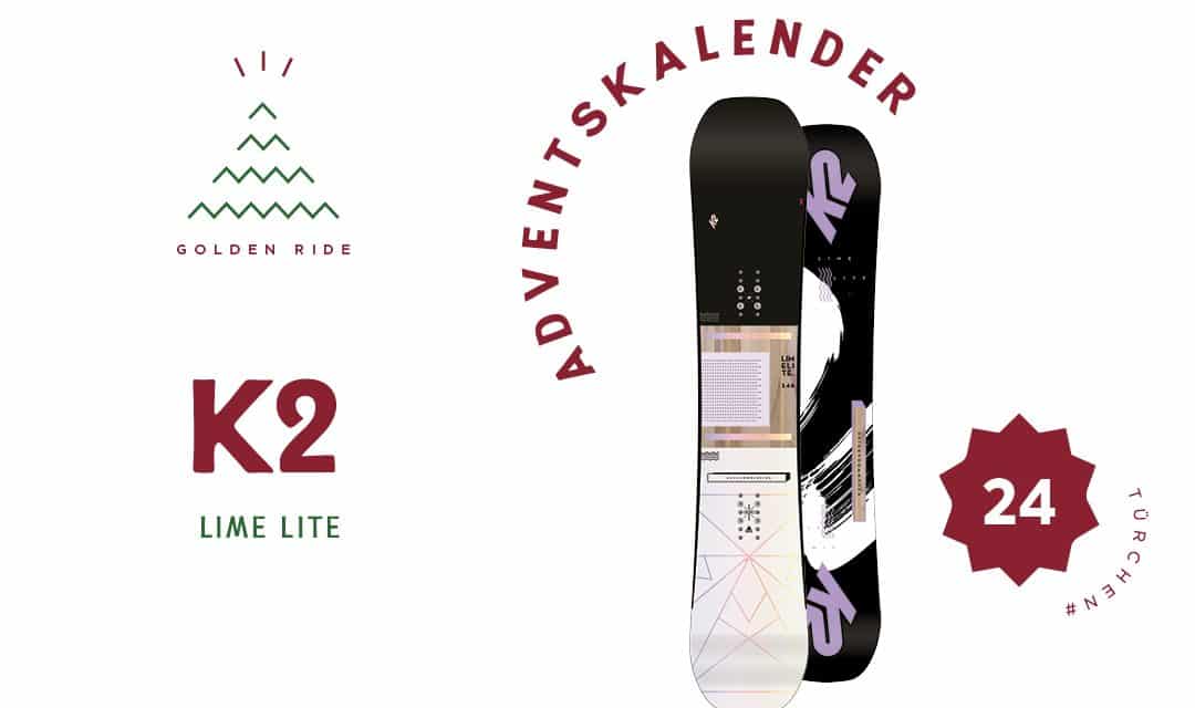 Adventskalender 24. Türchen: Snowboard K2 Lime Lite