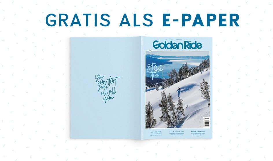 Die aktuelle Snow Issue Get out there als gratis E-Paper