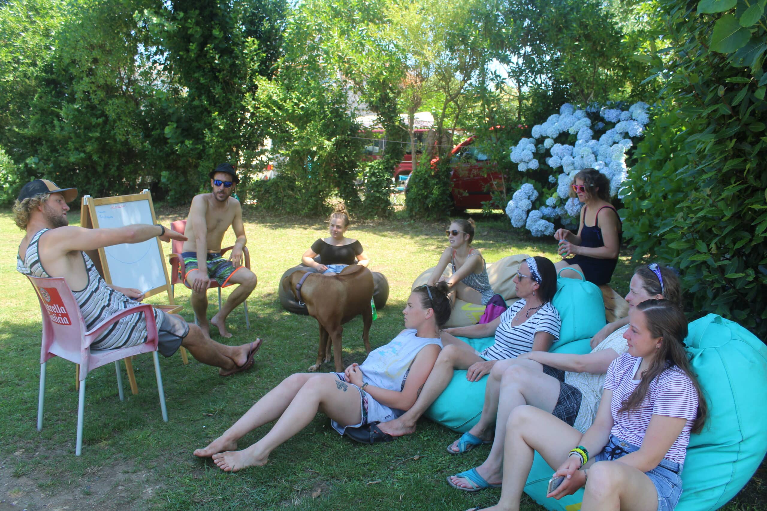 Theorie im Camino Camp