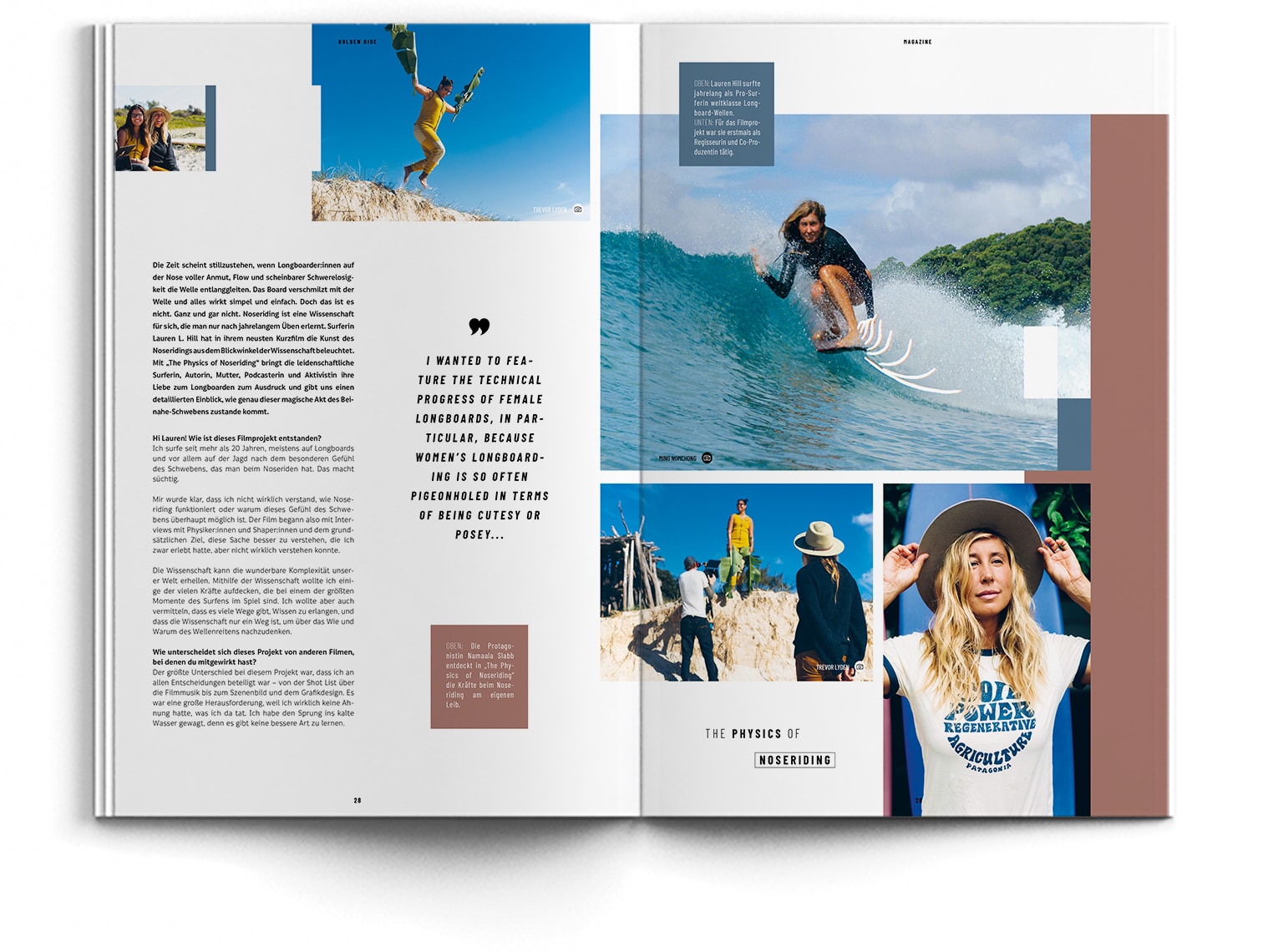 Longboarden, Surf Magazin Frauen