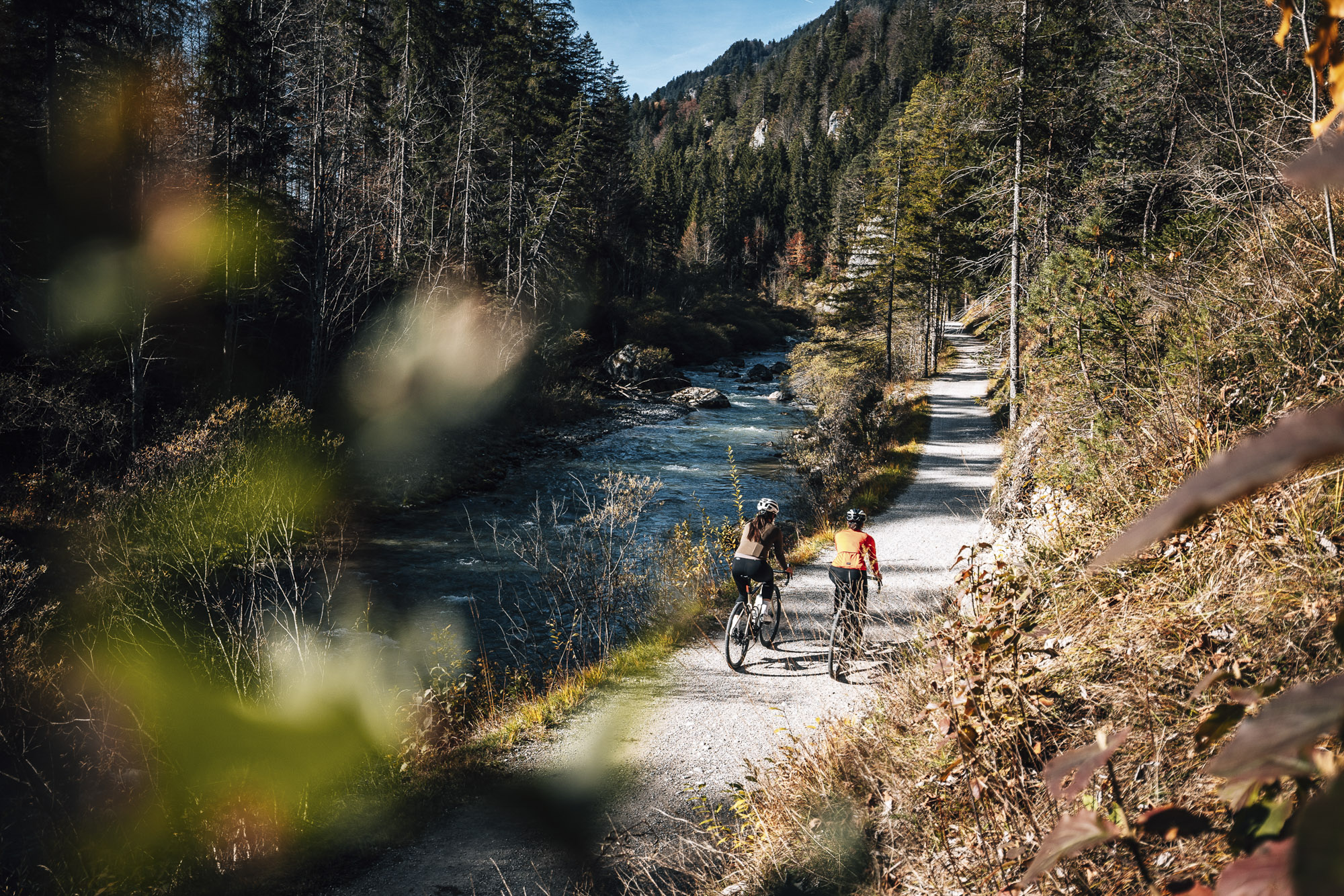 Gravelbikerinnen in der Zugspitz Region